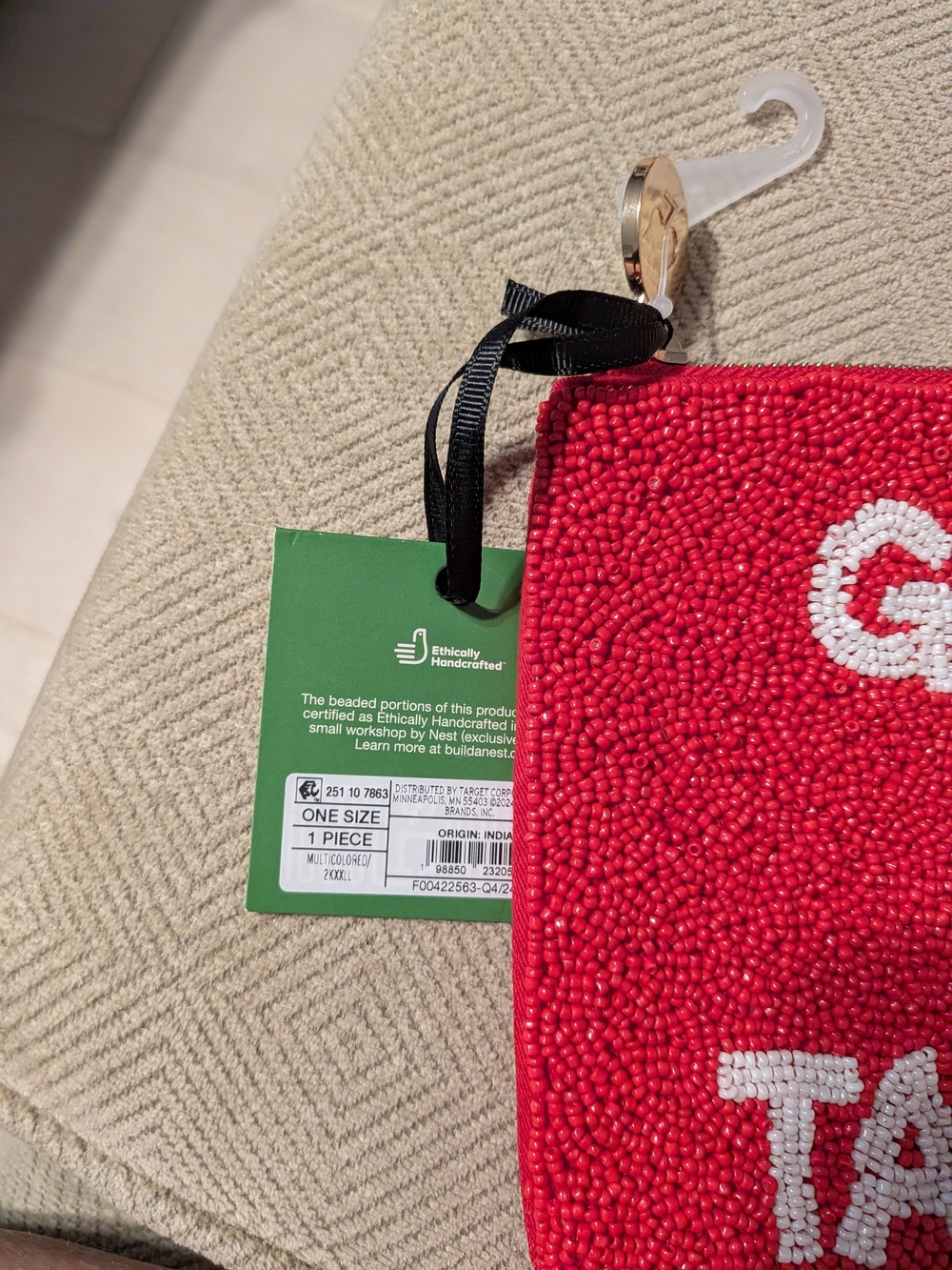 kate spade New York Red Beaded 'Going to Target' Wristlet - Picture 4 of 7